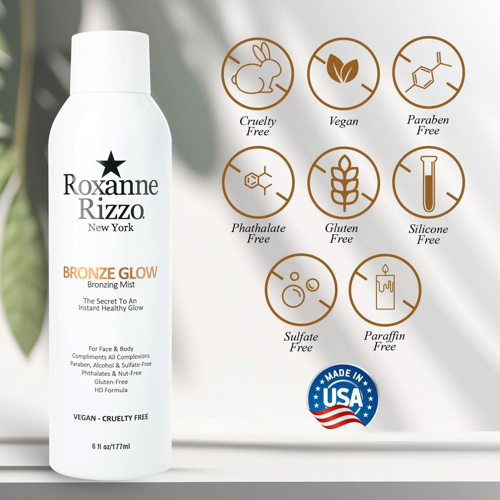 Bronzing Mist Face & Body Spray for Instant Healthy Glow 6oz