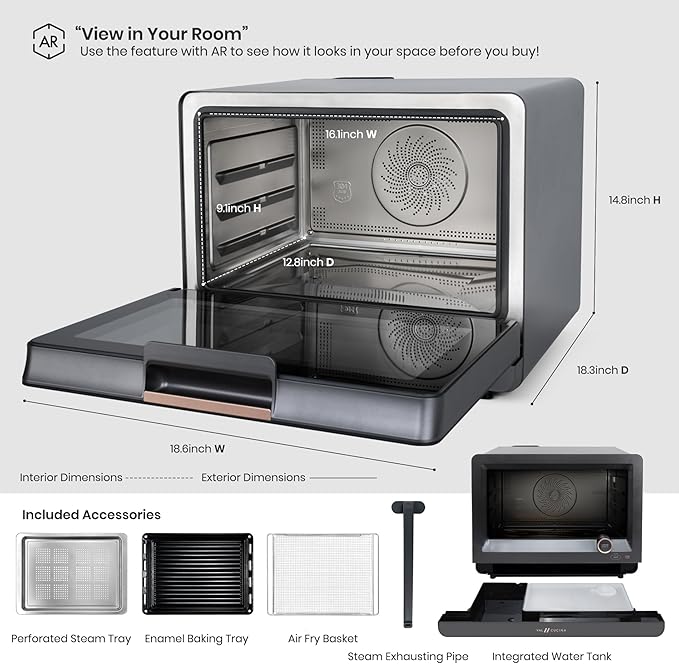 Premium 7-in-1 Steam Convection Oven with Air Fry and Sous Vide
