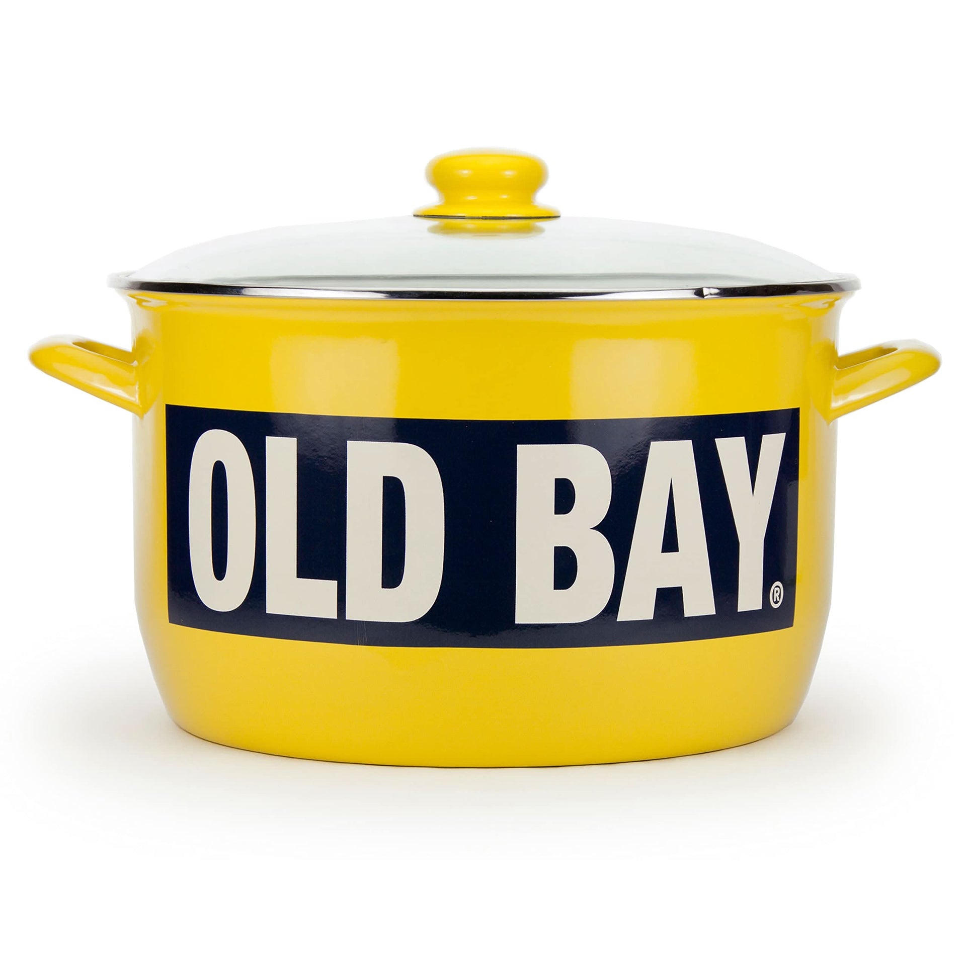 18qt Enamelware Stock Pot with Stainless Steel Trim