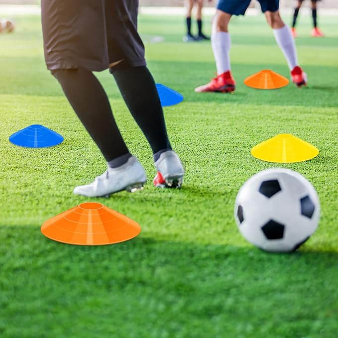 60/120 Pack Agile Soccer Cones with Portable Bags & Brackets,Sports Cones,Cone Sport,Agile Soccer Cones Used for Football Training…