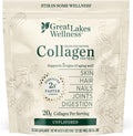 Great Lakes Wellness Collagen Peptides Powder for Skin, Hair, Nails, Joints & Digestion - Unflavored - Quick Dissolve Hydrolyzed, Non-GMO, Keto, Kosher - 4 lb. Value Pouch