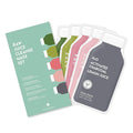 ESW Beauty Raw Juice Face Masks - 5-Pack Variety Set - Hydrating, Anti-Aging, Moisture Repair, Pore Control, Soothing & Revitalizing with Watermelon, Kale & Charcoal