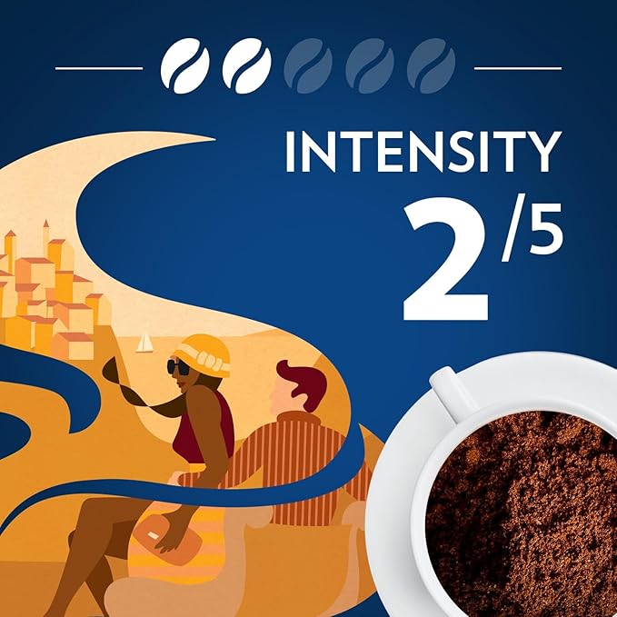 Lavazza Costiera Gran Aroma Ground Coffee 12oz Bag, Light Roast, Smooth and Aromatic Taste, Intensity 2/5, 100% Arabica, Ideal for Drip Brewers, (Pack of 1) - Package May Vary