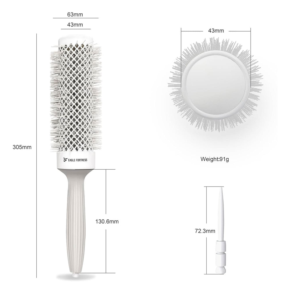 1.69in Extended Barrel Round Hair Brush for Voluminous Styling