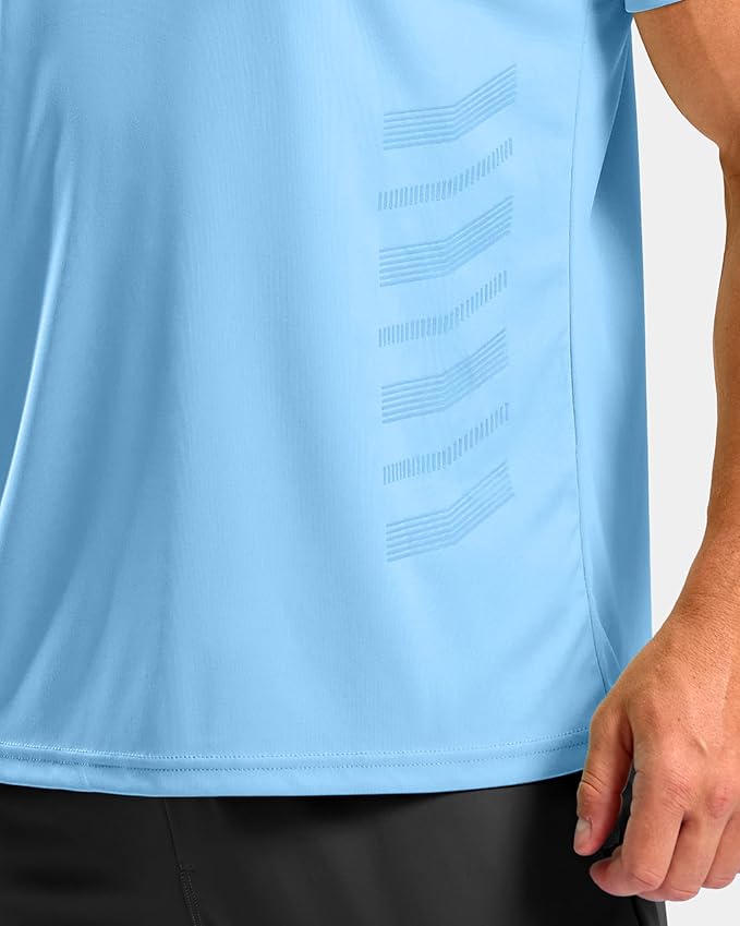 Men's Breathable Athletic Gym Shirt for Running and Training