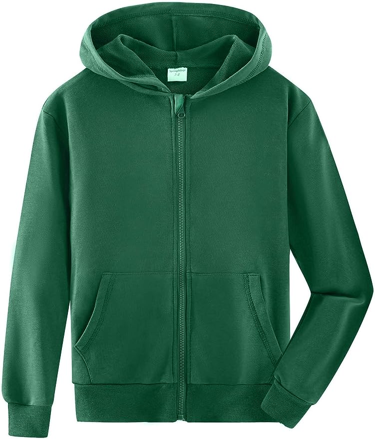 Youth Full Zip Hooded Sweatshirt - Versatile Unisex Zip-Up Hoodie
