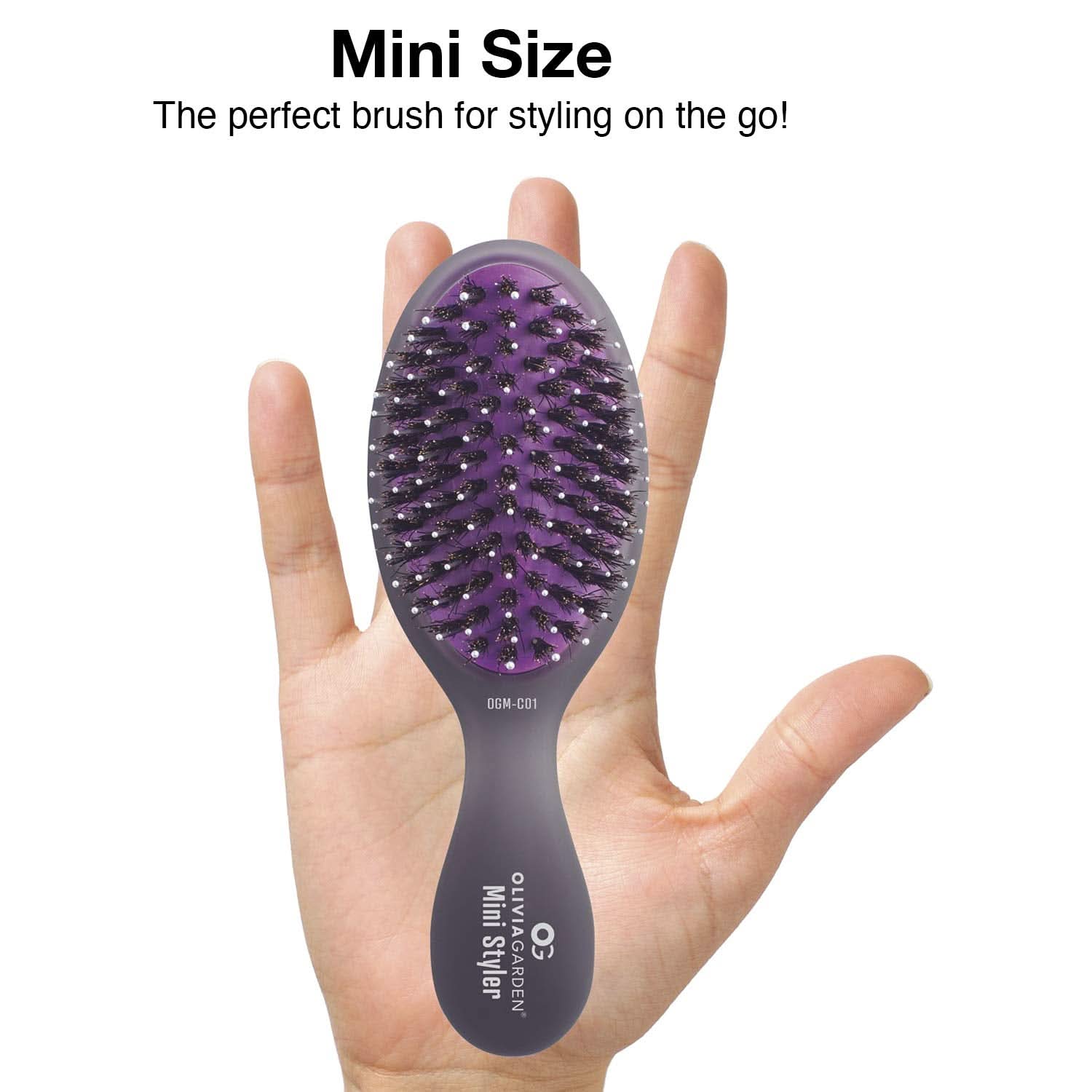 OGD-C03 Smooth & Shine Mini Styler Brush Pink and Purple