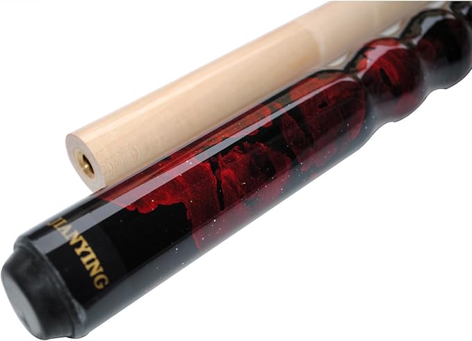 58" Pool Cue Stick,13mm 2-Piece Maple Hardwood Ergonomic Design Billiard Cues Kit,19/20/21oz