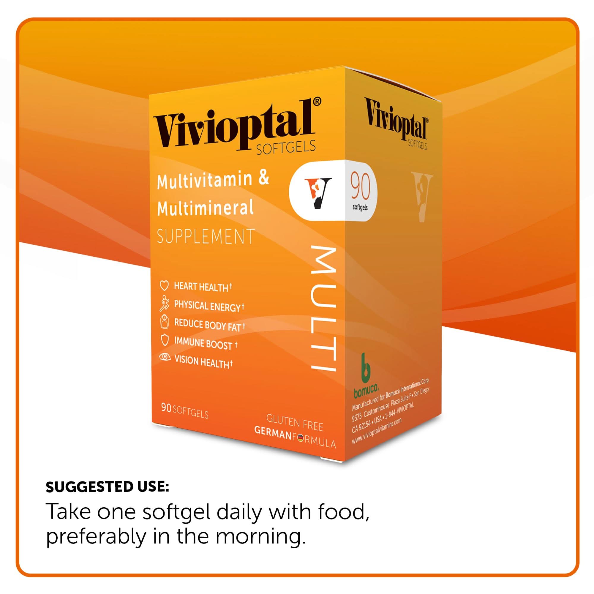 Vivioptal MULTI Multivitamin Supplement 90 Softgels German Formula