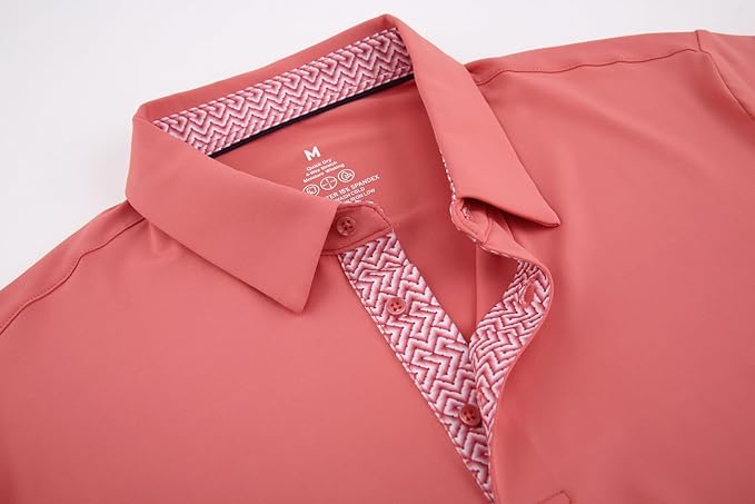 Men's Moisture-Wicking Golf Polo Shirt - Quick-Dry Performance Fit