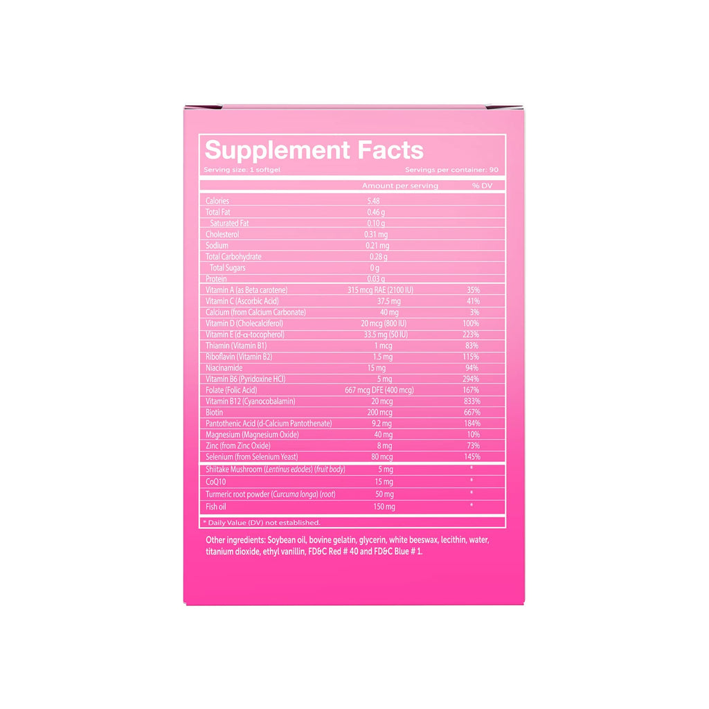 Women's Daily Multivitamin with CoQ10 & Omega-3, 90 Capsules