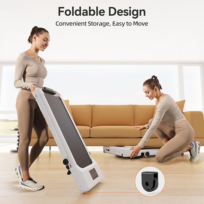 3-in-1 Foldable Treadmill with Handlebar & APP Control - 7.5MPH