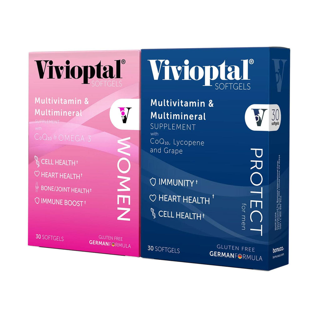 Vivioptal multivitamin bundle for men and women 30-count bottles