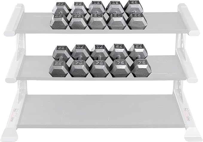 Body-Solid Cast Iron Hexagon Dumbbell, Hand Weights For Men and Women, Weight Dumbbells for Strength Training, Body Building Home Gym Training Gear