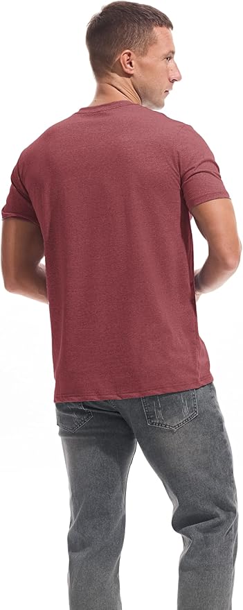 Men’s Modern Fitted V-Neck T-Shirt Premium Comfort Undershirt