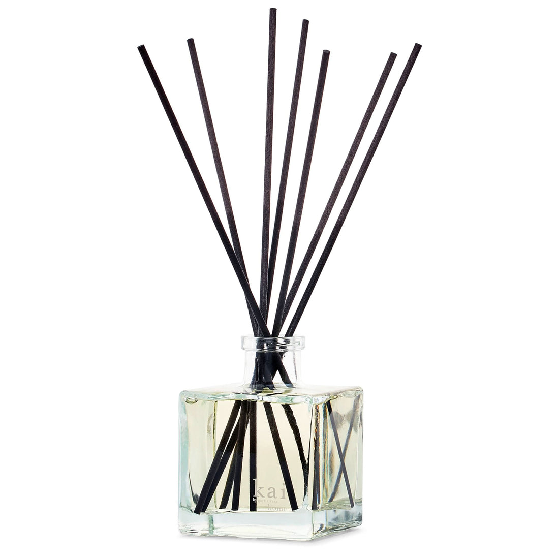 A 6.75 fl oz kai Reed Diffuser bottle with decorative reeds, showcasing elegant home fragrance packaging.