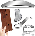 BYYDDIY 4 in 1 Muscle Scraper Tool Kit,Scraping Massage Tools for Physical Therapy,Derma Edge Massage Tool & GuaSha Massage Scraper Tool