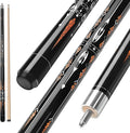 Pool Cue, 58" Billiard Cue Stick 2-Piece 13mm Maple Wood Pool Cue Stick 18 19 20 21oz for Bar House Pool Table Sports