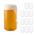 Set of 12 clear, 16 oz shatterproof beer can shaped glasses