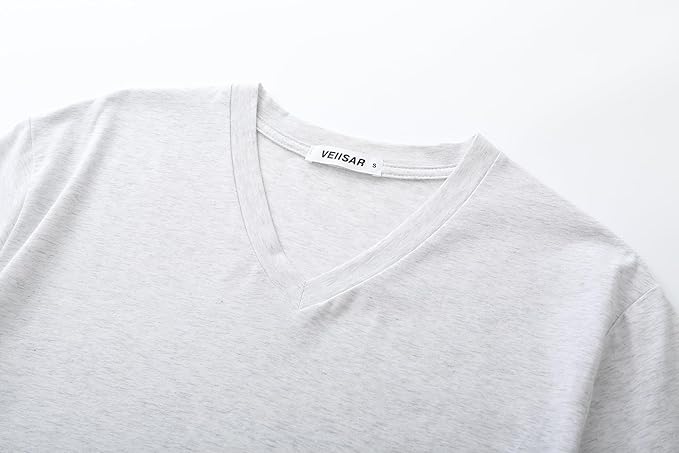 Men’s Modern Fitted V-Neck T-Shirt Premium Comfort Undershirt