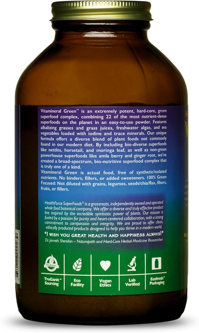HealthForce SuperFoods Vitamineral Green 300 Grams Powder