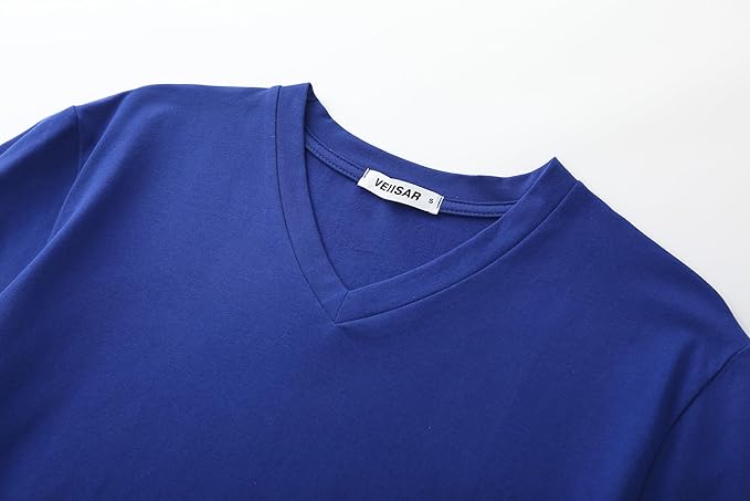 Men’s Modern Fitted V-Neck T-Shirt Premium Comfort Undershirt