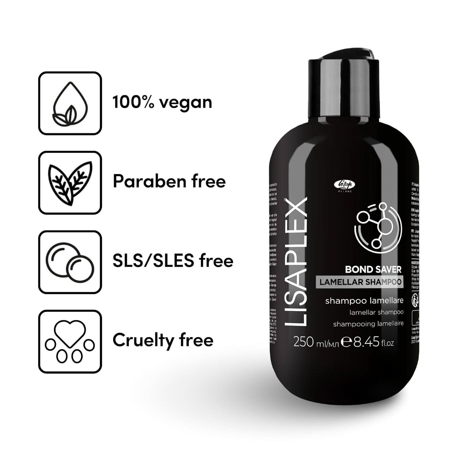 Lisaplex Lamellar Shampoo for Shiny, Healthy Hair - 16.8 fl oz