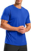 Close-up of lightweight athletic sports t-shirt showing moisture-wicking, breathable fabric texture.
