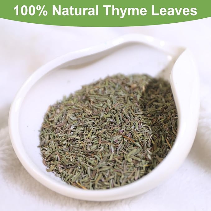 TEARELAE - Thyme Tea Bags - 60 Count - 100% Pure Natural Thyme Leaves - Help Digestion, Boost Immunity - Non-GMO - Caffeine-Free