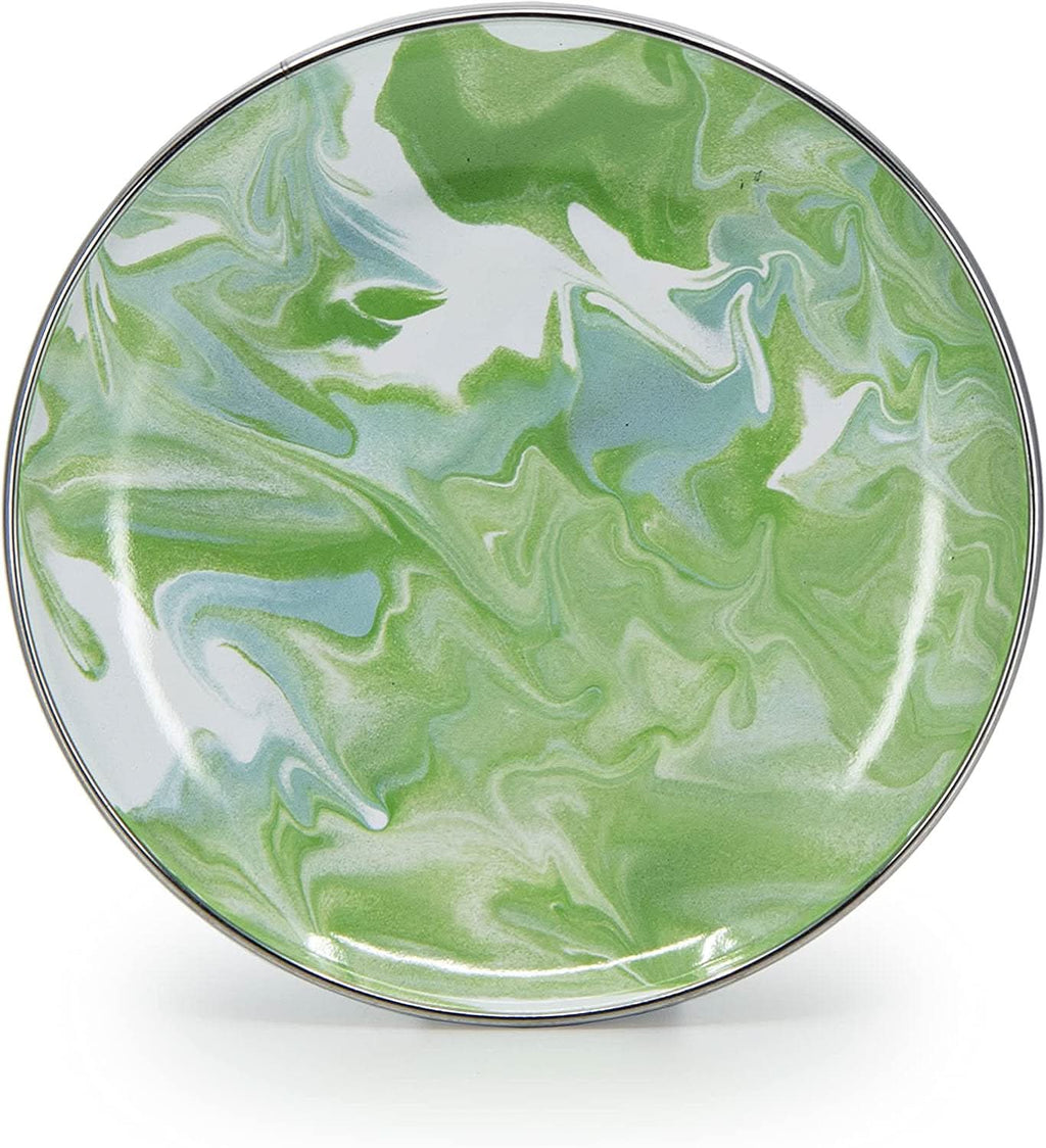 Modern Monet Enamelware Appetizer Plates - Set of 4