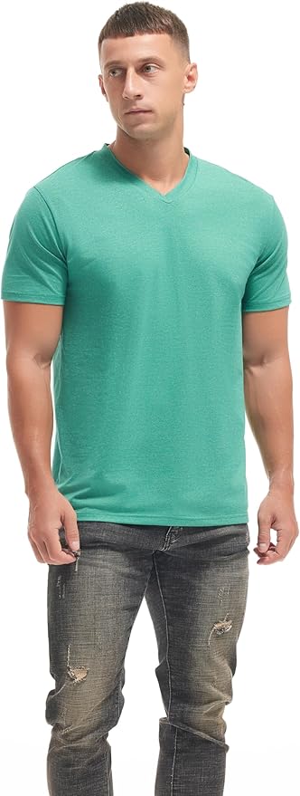 Men’s Modern Fitted V-Neck T-Shirt Premium Comfort Undershirt
