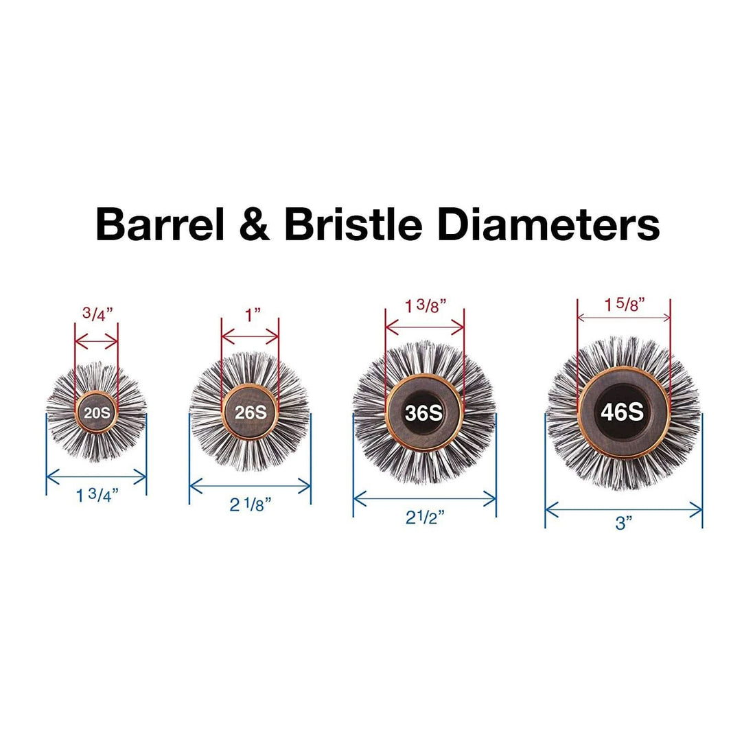 EcoCeramic Soft Bristle Thermal Brush for Fine & Thinning Hair