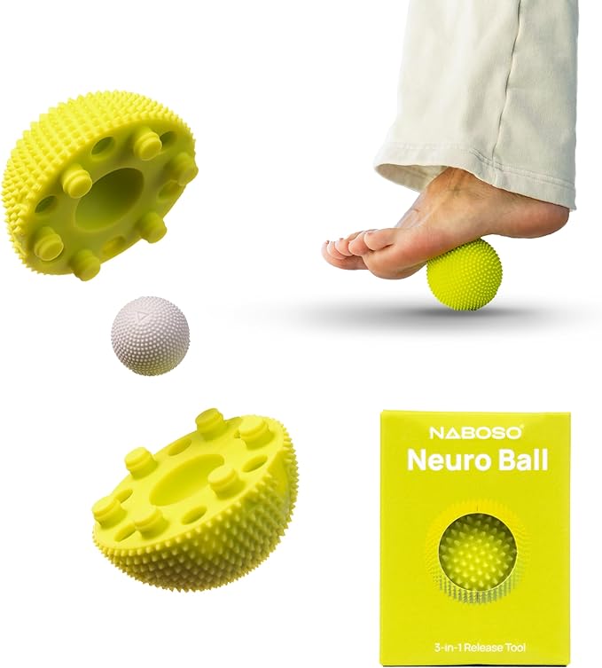 NABOSO Original Neuro Ball textured massage tool for foot pain relief