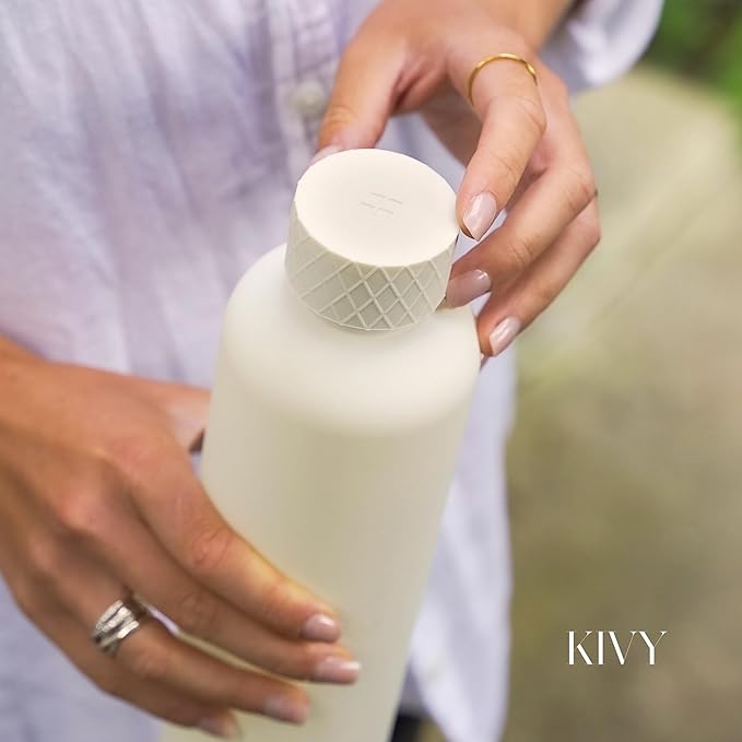 KIVY Slim Water Bottle 32oz [Lightweight & Shatterproof] - Reusable Tritan Water Bottle - Leak Proof Water Bottle for Women & Men - No Spill Drinking Bottle - Dishwasher Safe - BPA Free