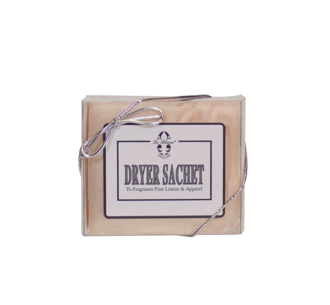 Luxury Dryer Sachet for Fine Linens, Azure Blue and White, 6x6"