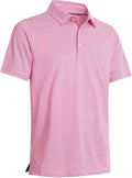 Men's Ironwave Fitness striped short sleeve performance golf polo shirt