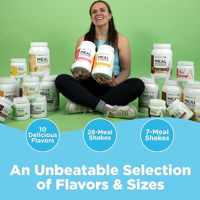 TransformHQ Meal Replacement Shake Powder 7 Servings (Chocolate Peanut Butter) - Gluten Free, Non-GMO