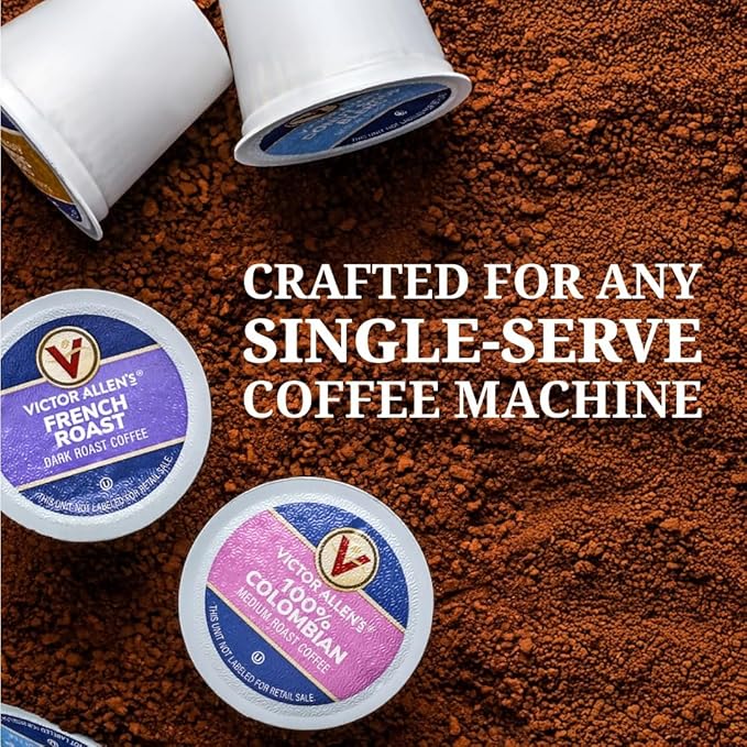 Victor Allen's Coffee Donut Shop Blend, Medium Roast, 32 Count, Single Serve Coffee Pods for Keurig K-Cup Brewers