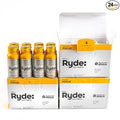 Ryde: Focus Shot | Orange Flavor | L-Theanine & Ginseng | Green Tea Caffeine | Vitamins B2 & B7 | 0 Calories, 0 Sugar | 2 FL OZ Shots | Supports Focus* (24 Pack)