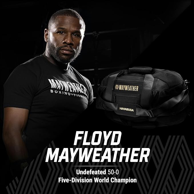 Hayabusa Mayweather Mesh Gym Bag - Black/Gold, 70L