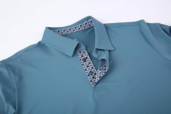 Men's Moisture-Wicking Performance Golf Polo Shirt