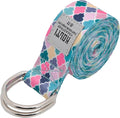 Yoga Exercise Adjustable Straps 8FT with Durable D-Ring for Pilates & Gym Workouts | Hold Poses, Stretch, Improve Flexibility & Maintain Balance