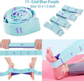 Stretch Straps, Elastic Yoga Stretching Strap with Adjustable 11 Loops, Fitness Leg Stretch Band for Physical Therapy Dance Yoga Ballet Pilates Gymnastics Exercise Flexible Pilates Stretch Band