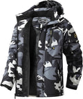 Men's Ski Jacket Warm Winter Snow Coat Waterproof Mountain Windbreaker Snowboarding Jacket Hooded for Hiking Traval