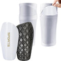 Soccer Shin Guards for Kids Youth and Shin Guard Sleeves Children's Calf Protectors for Boys Girls Kids Teenagers 3-5,5-10,10-15 Years Old Children