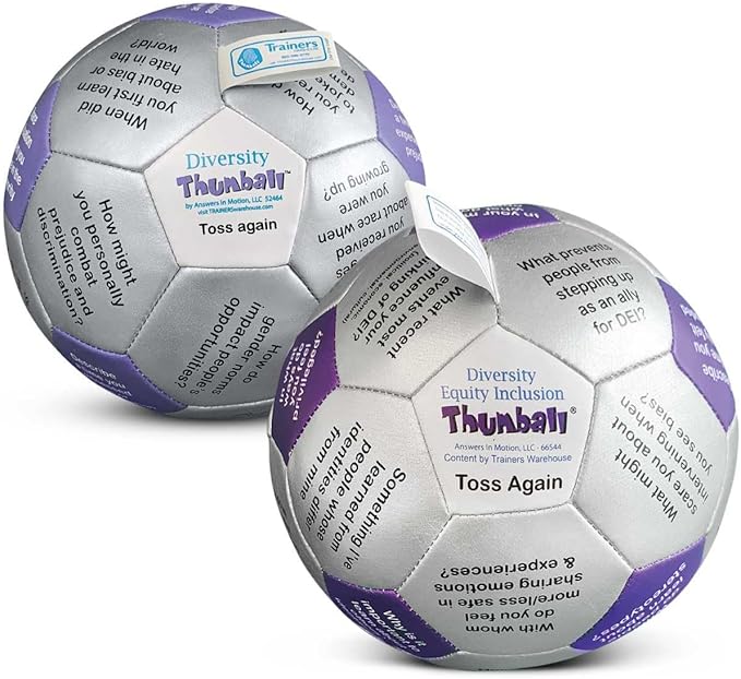 Trainers Warehouse 6" Thumball Collection, 32 Prompts for Conversation, Team Building, Relationship and Training