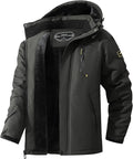 Men's Ski Jacket Warm Winter Snow Coat Waterproof Mountain Windbreaker Snowboarding Jacket Hooded for Hiking Traval