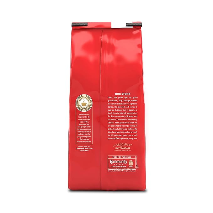 Community Coffee and Chicory Medium-Dark Roast Ground Coffee, 12 Oz (Pack of 2)