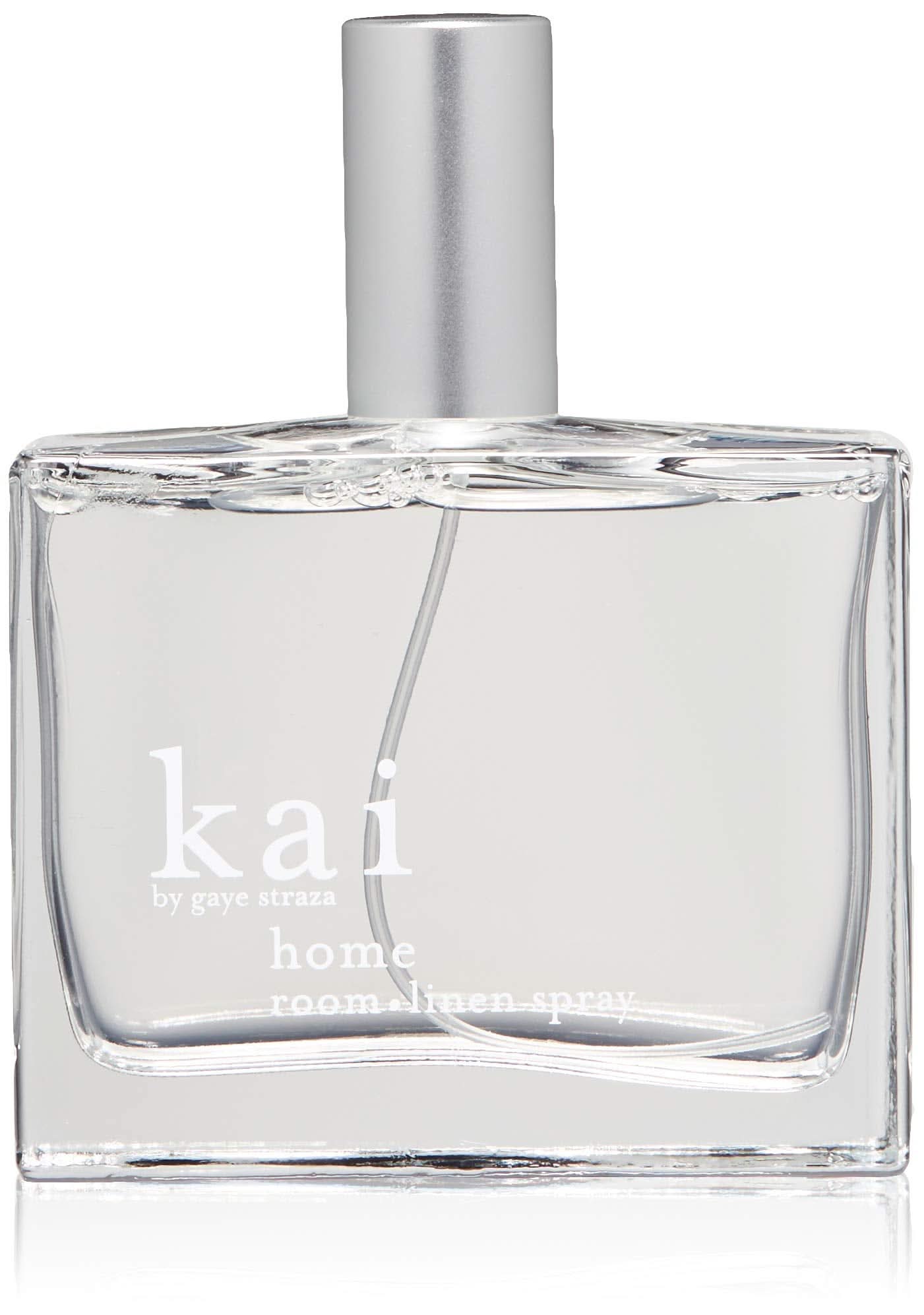 Kai Room Linen Spray 3.4 oz bottle featuring exotic gardenia and white floral fragrance