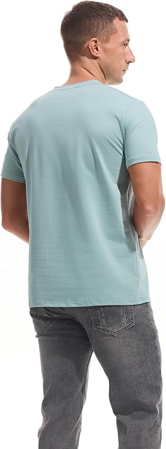 Men’s Modern Fitted V-Neck T-Shirt Premium Comfort Undershirt